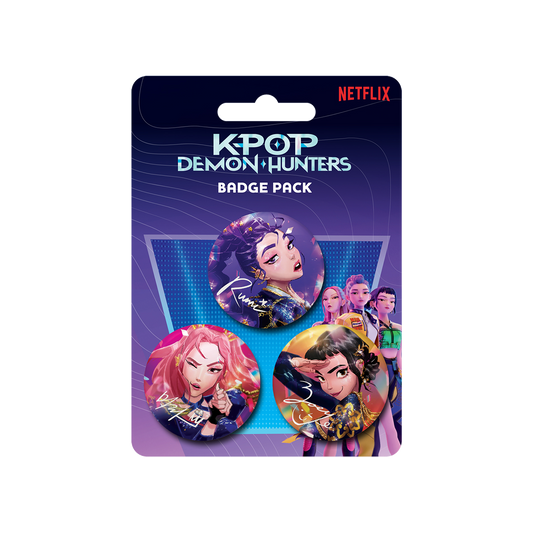 KPop Demon Hunters 3-pack badge pack