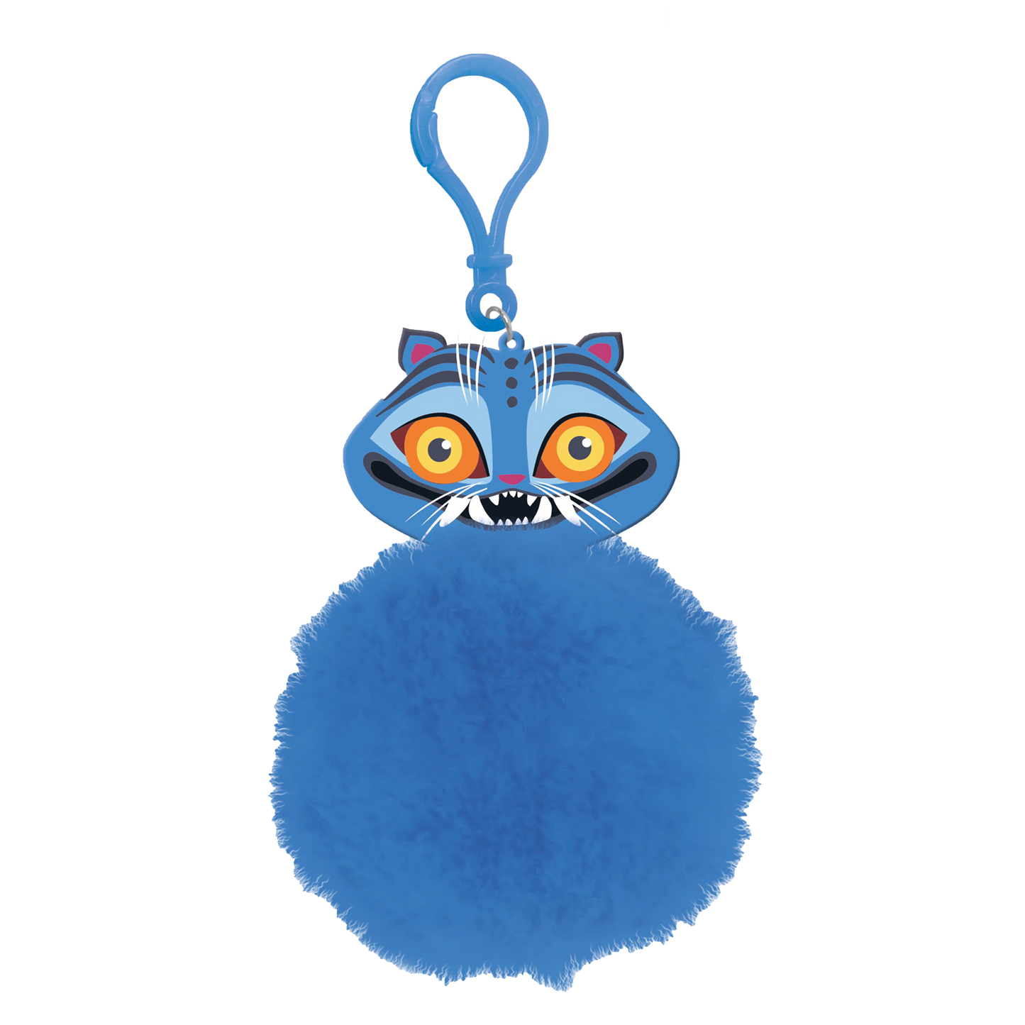 KPop Demon Hunters Pom Pom nøglering, 10 stk/CDU - Derpy Tiger