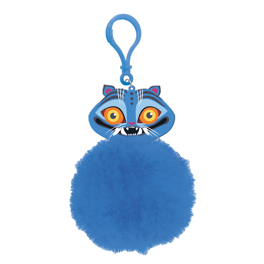 KPop Demon Hunters Pom Pom nøglering, 10 stk/CDU - Derpy Tiger