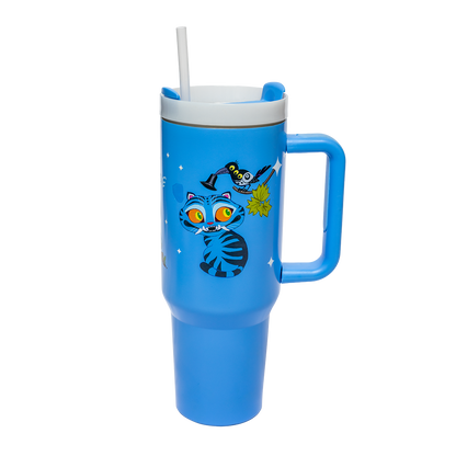 KPop Demon Hunters 1,18 Liter Tumbler med plys - Derpy Tiger