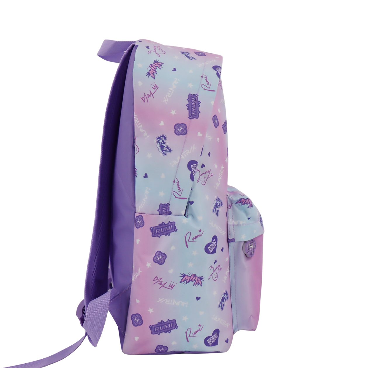 Kpop Demon Hunters Lila ryggsäck, 42 ​​x 30 x 18 cm