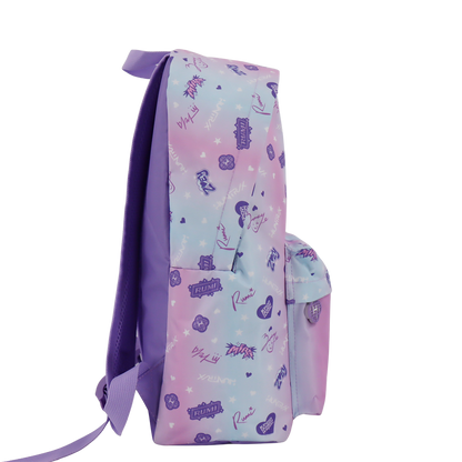 Kpop Demon Hunters Lila ryggsäck, 42 ​​x 30 x 18 cm