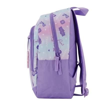 Kpop Demon Hunters Lilac backpack with 2 compartments, 38 x 28 x 16 cm