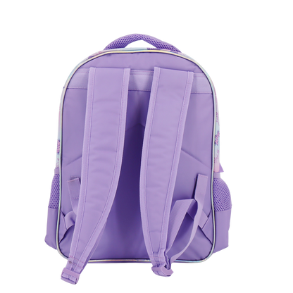 Kpop Demon Hunters Lilac rygsæk med 2 rum + 2 sidelommer, 41 x 37 x 20 cm