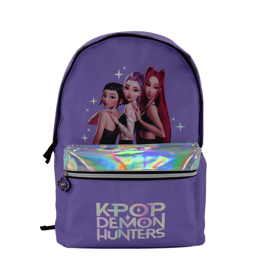Kpop Demon Hunters Purple backpack, 42 ​​x 30 x 18 cm