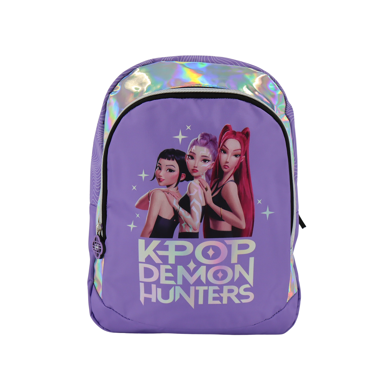 Kpop Demon Hunters Lila ryggsäck med 2 fack, 38 x 28 x 16 cm