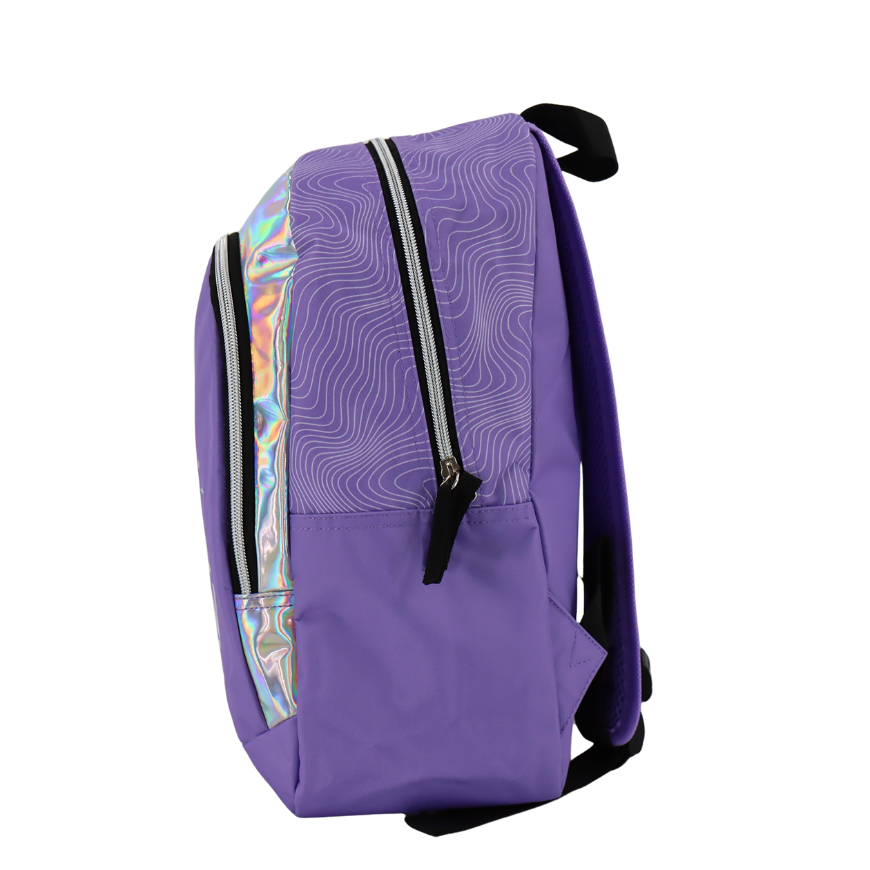 Kpop Demon Hunters Lila ryggsäck med 2 fack, 38 x 28 x 16 cm