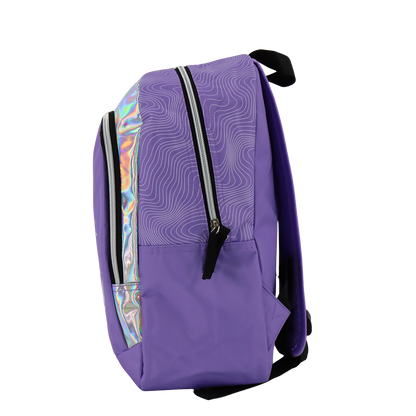 Kpop Demon Hunters Lila ryggsäck med 2 fack, 38 x 28 x 16 cm
