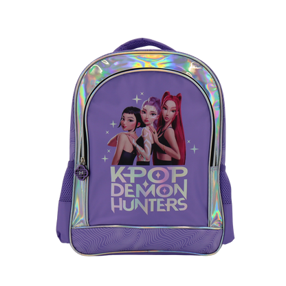 Kpop Demon Hunters Purple backpack with 2 compartments + 2 side pockets, 41 x 37 x 20 cm