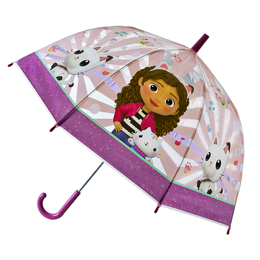 Gabbys Dollhouse klokkeformet paraply, L 68 cm x dia.69 cm