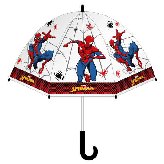 Spider-Man bell-shaped umbrella red, L 68 cm x dia. 69 cm