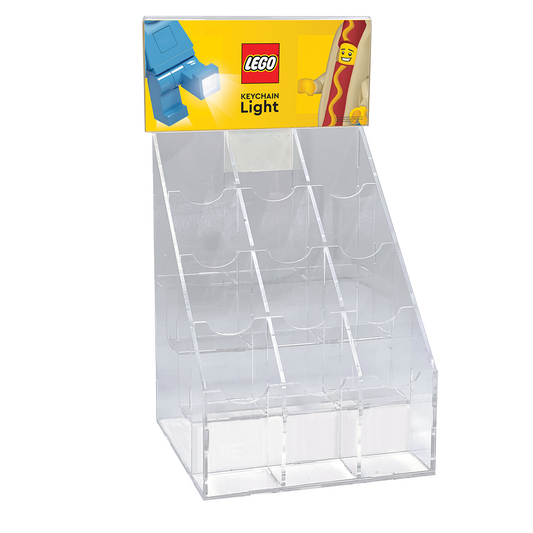 LEGO counter display, acrylic key/gel pen EMPTY