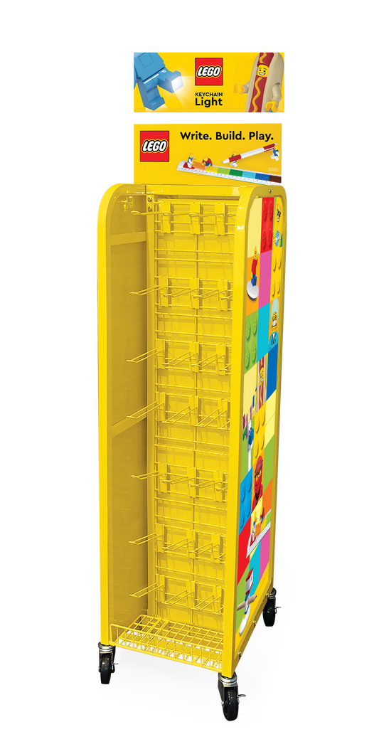 LEGO Golvdisplay 2-sidig, B38xH135xD45 cm, TOM