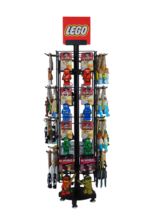 LEGO Display black 32 hooks 72 cm H - 96 units