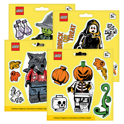 LEGO® Minifigurer Klistermærkesæt Halloween