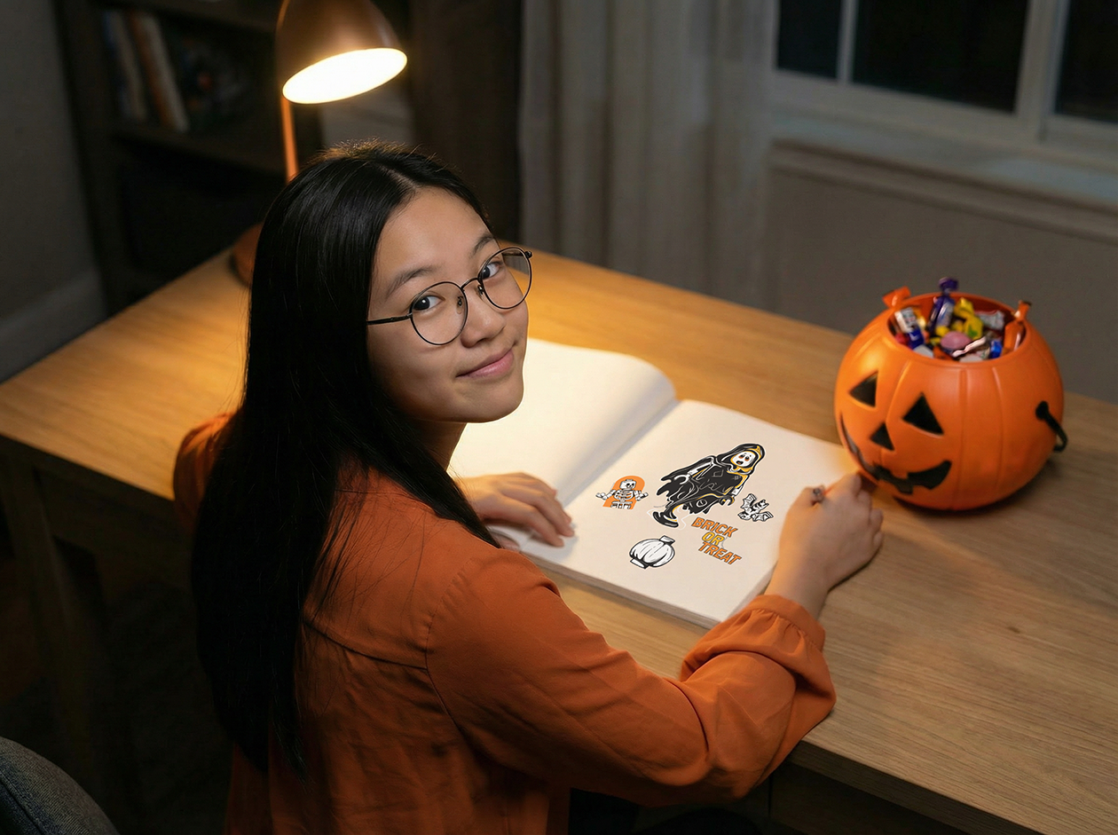 LEGO® Minifigurer Klistermærkesæt Halloween