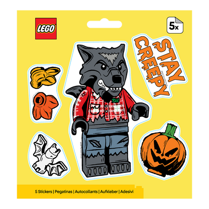 LEGO® Minifigurer Klistermærkesæt Halloween