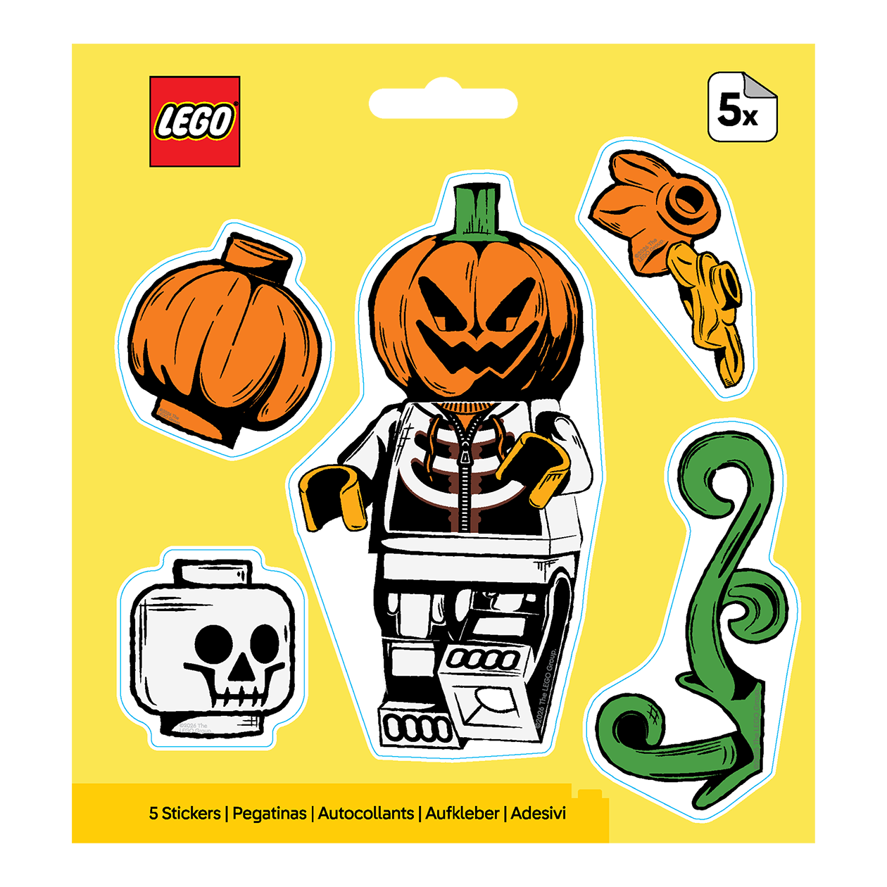 LEGO® Minifigurer Klistermærkesæt Halloween