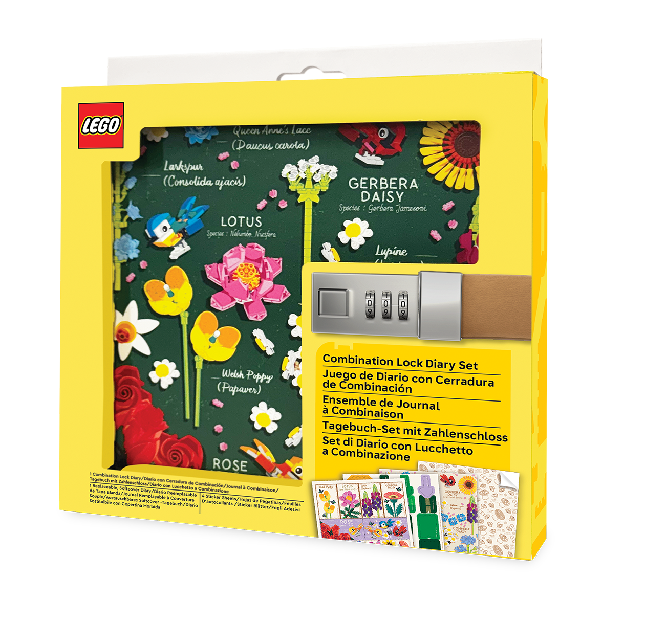 LEGO® Dagbog med Kombinationslås - Botanisk
