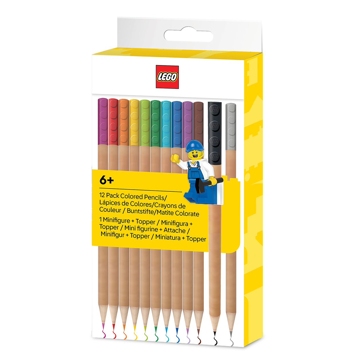 LEGO® Farveblyanter med topper 12-pak