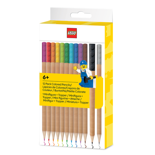 LEGO® Farveblyanter med topper 12-pak