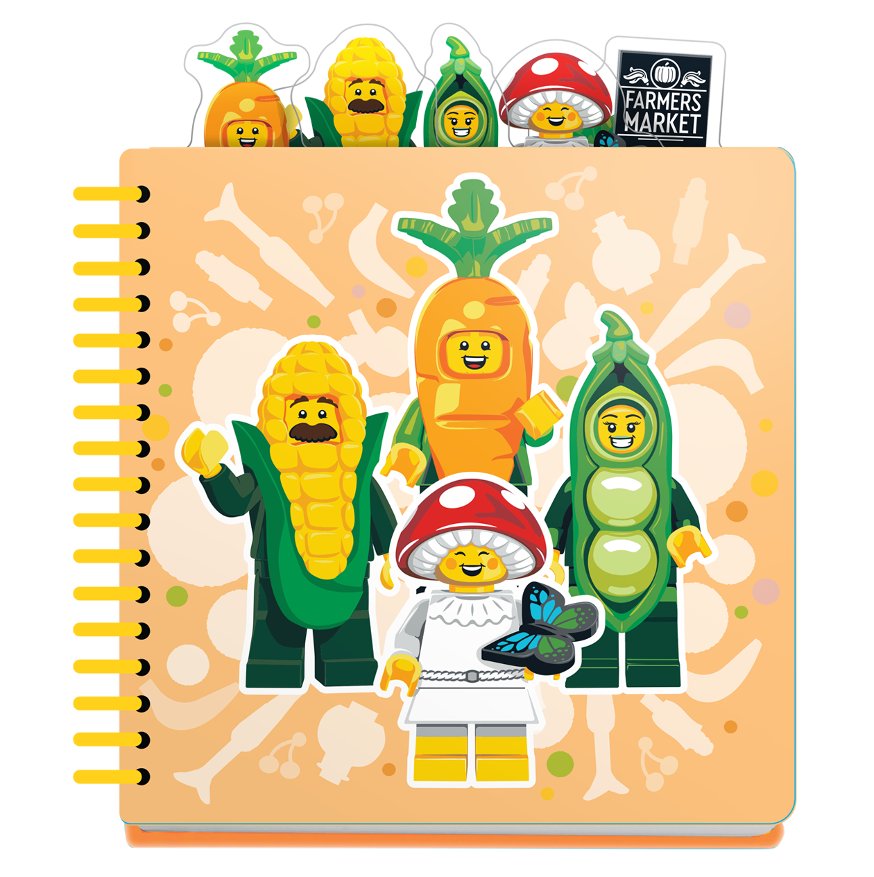 LEGO® Minifigures Tab Notebook Farmers Market