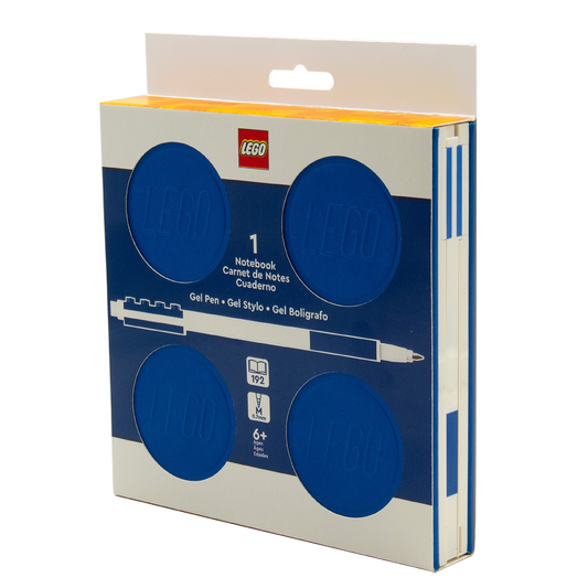 LEGO® Locking Notebook w/Gel Pen (box) 192p, BLUE