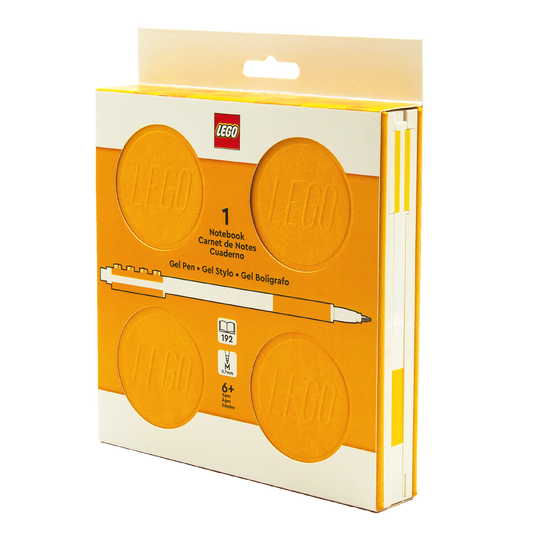 LEGO® Locking Notebook w/Gel Pen (box) 192p YELLOW