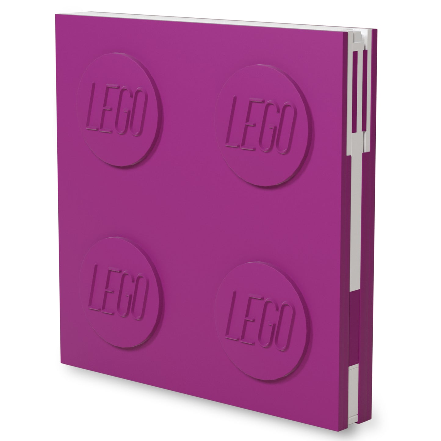 LEGO notebook with gel pen violet