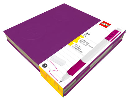 LEGO notebook with gel pen violet