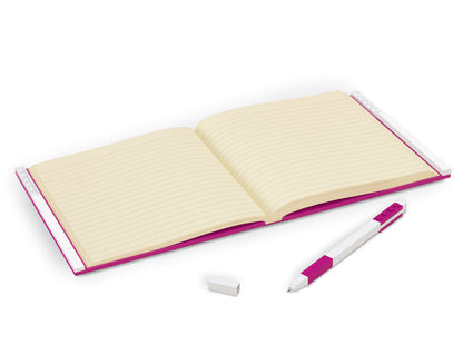 LEGO notebook with gel pen violet