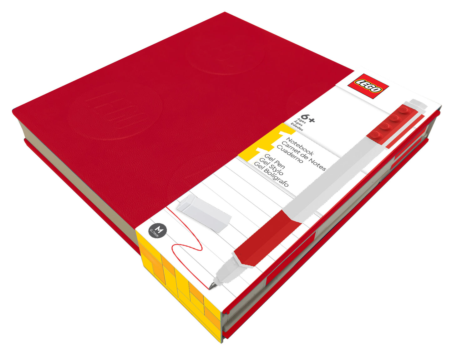 LEGO notebook with gel pen red
