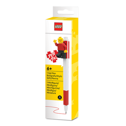 LEGO® Pen Pal Gel Pen with Minifigure Red
