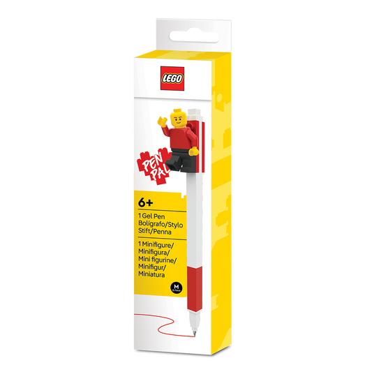 LEGO® Pen Pal Gel Pen med Minifigur Rød