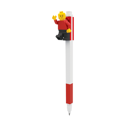 LEGO® Pen Pal Gel Pen with Minifigure Red