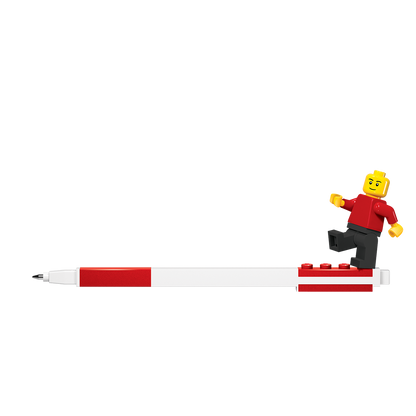 LEGO® Pen Pal Gel Pen with Minifigure Red