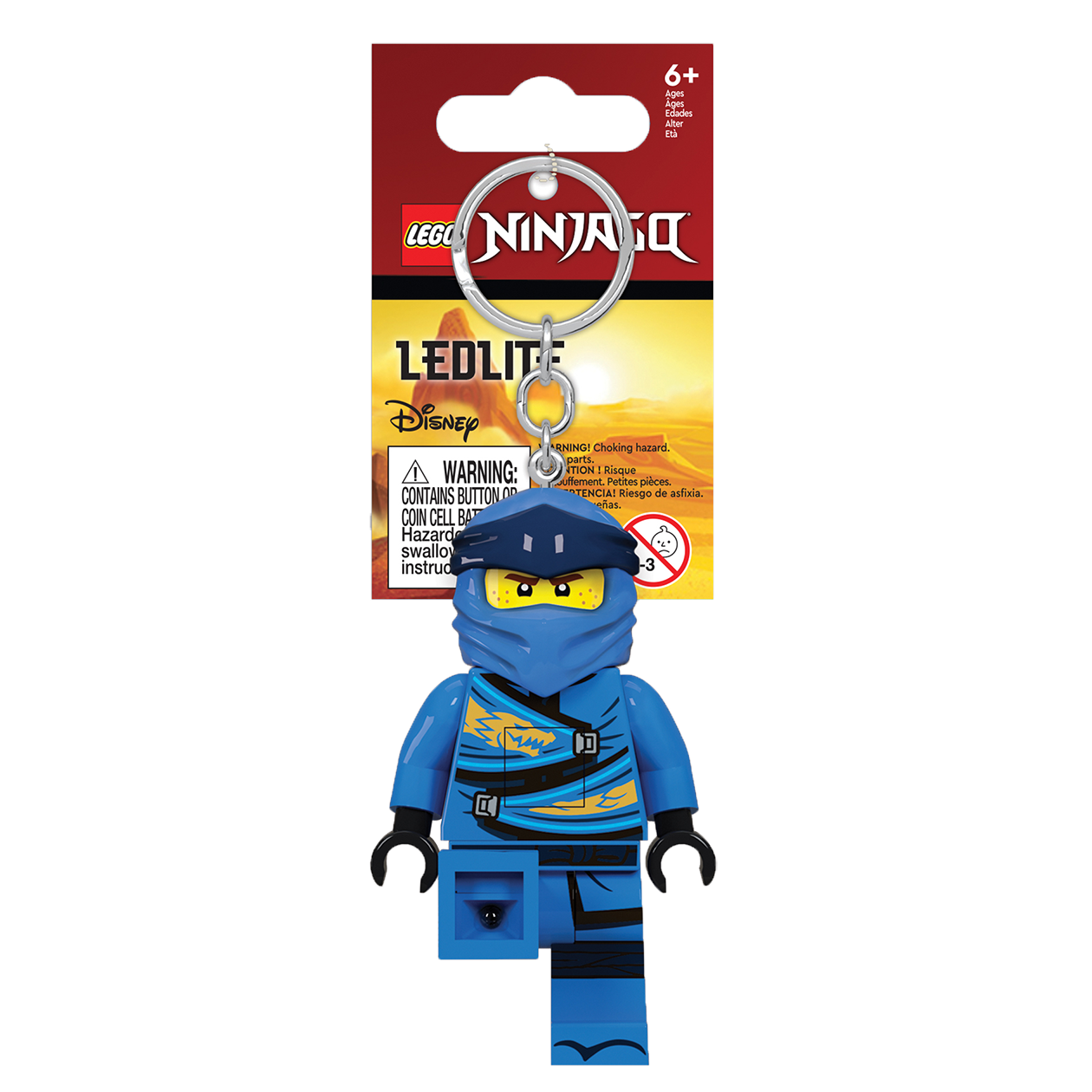 LEGO Ninjago Jay nøglering med LED lys