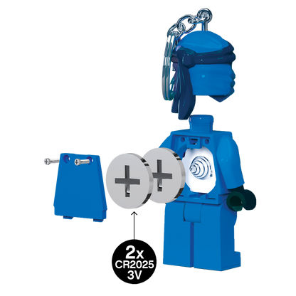 LEGO Ninjago Jay nøglering med LED lys