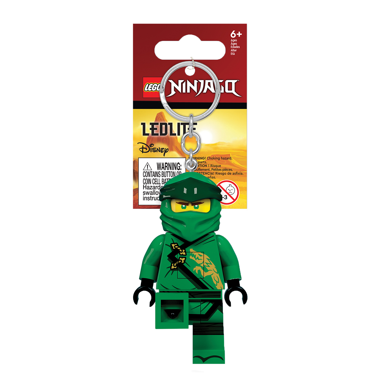 LEGO Ninjago Lloyd nøglering med LED lys