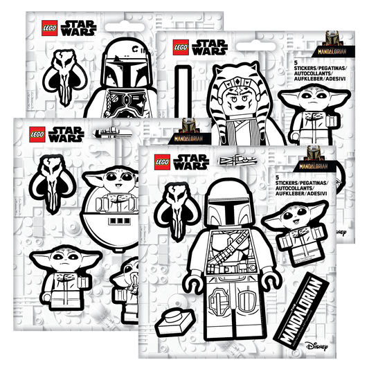 LEGO® STAR WARS™ THE MANDALORIAN Sticker Set Black & White