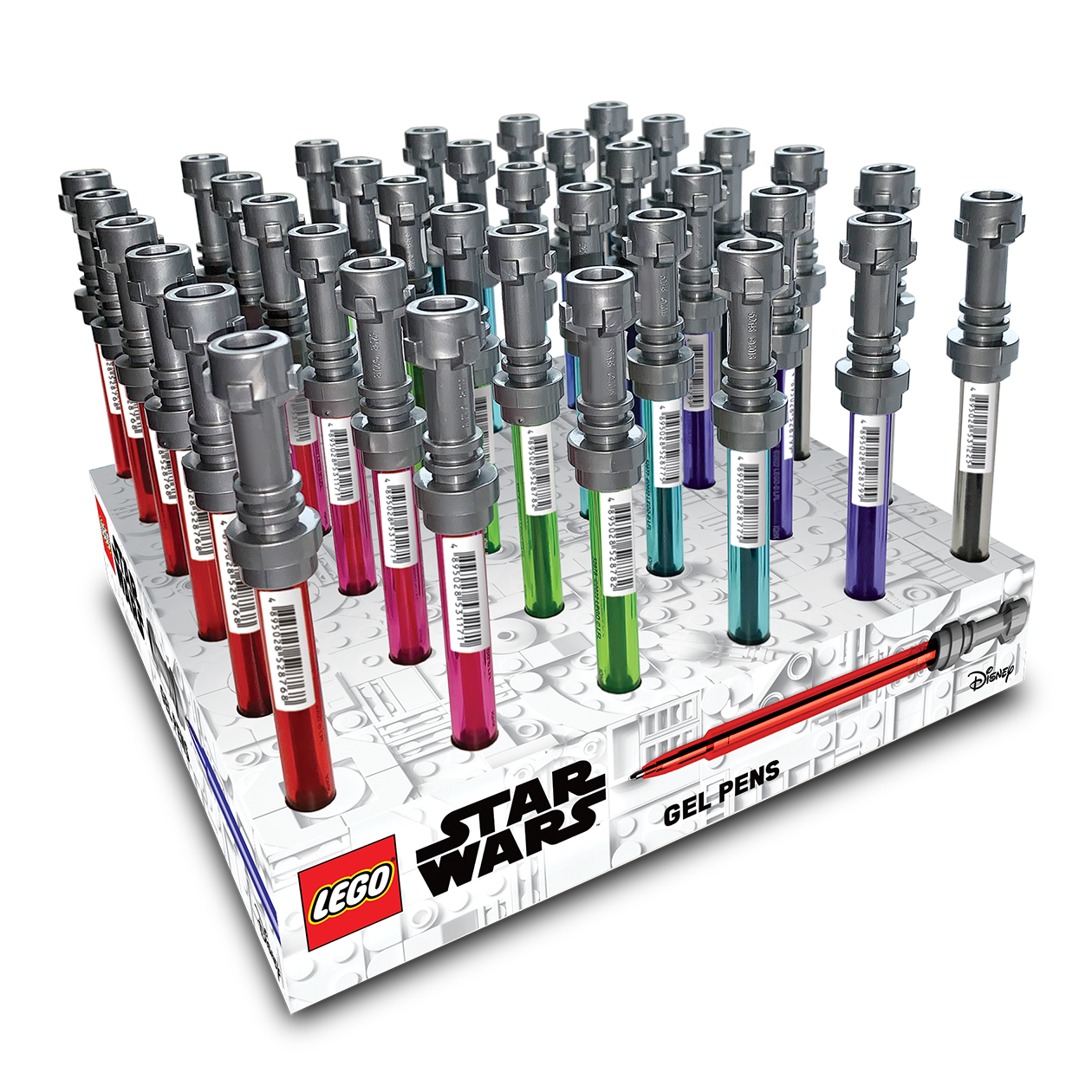 LEGO Star Wars Disc display Lightsaber Gel pens 36 pcs