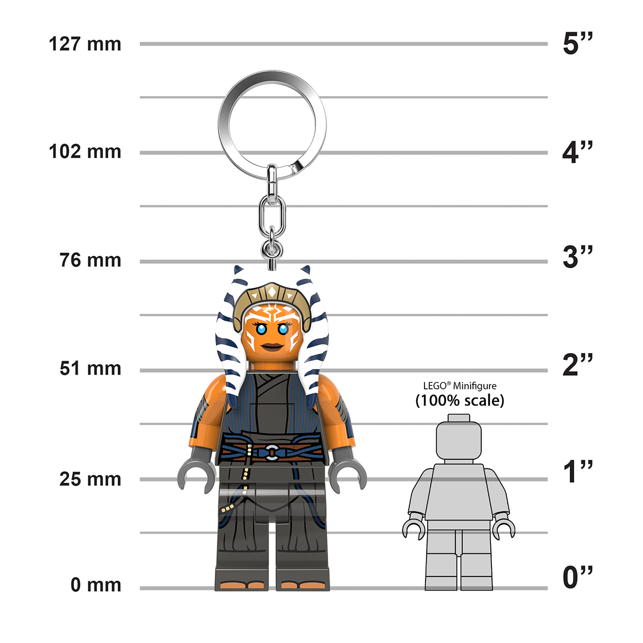 LEGO® STAR WARS™ LED-nyckelring Ashoka Tano™
