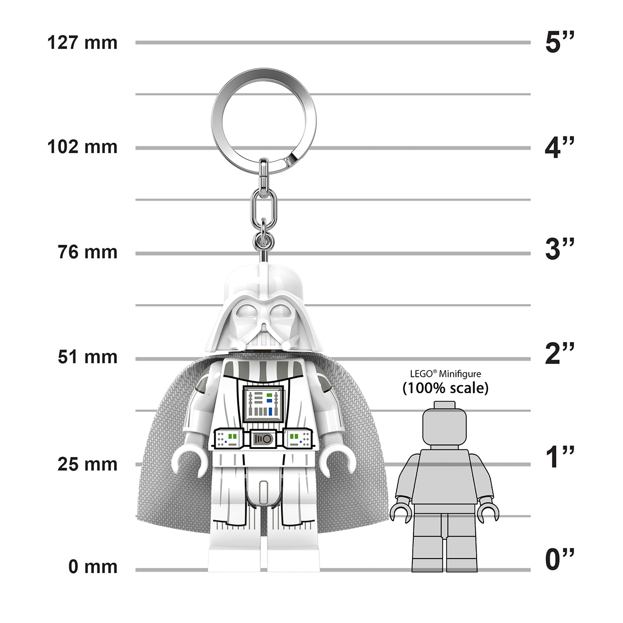 LEGO® STAR WARS™ LED-nyckelring JEDI VADER