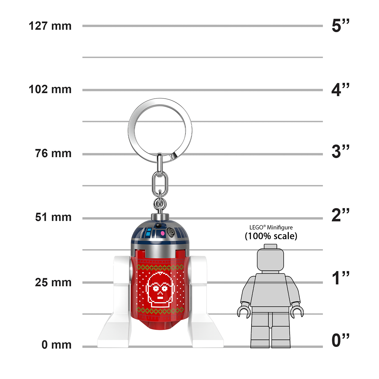 LEGO® STAR WARS™ LED Keychain R2-D2™ Christmas Sweater