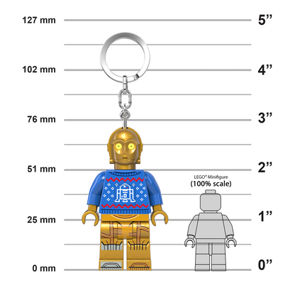 LEGO® STAR WARS™ LED Keychain C-3PO™ Christmas Sweater