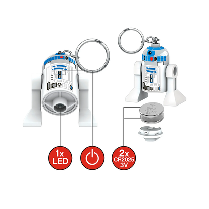LEGO Star Wars LED Keychain R2-D2