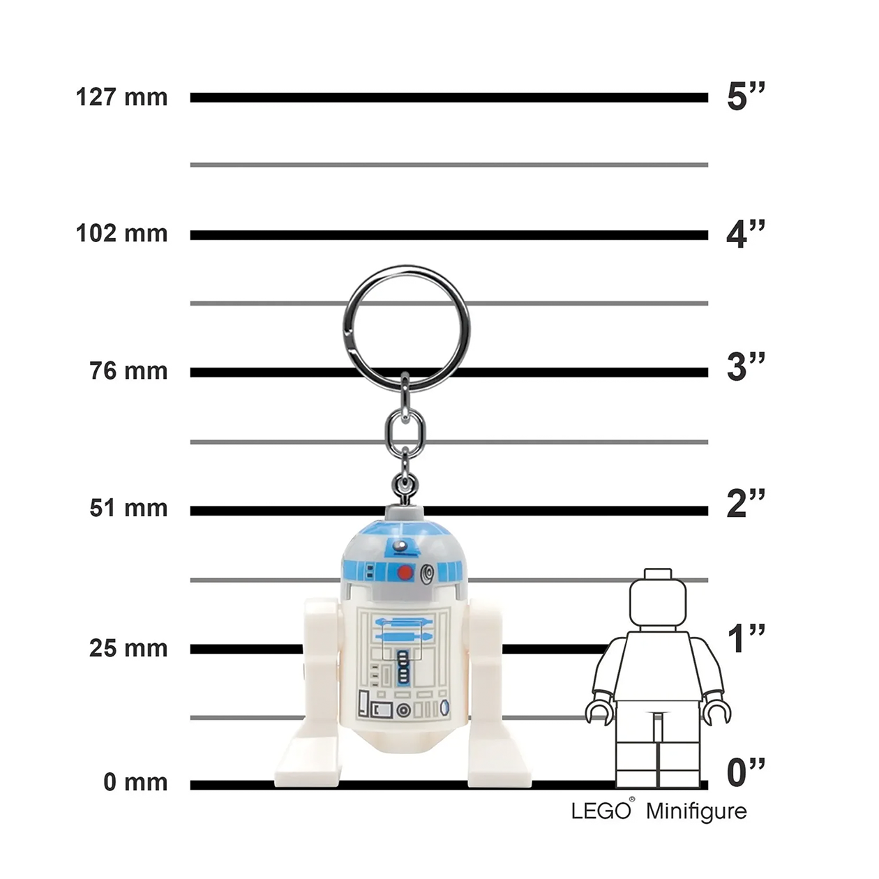 LEGO Star Wars LED Keychain R2-D2