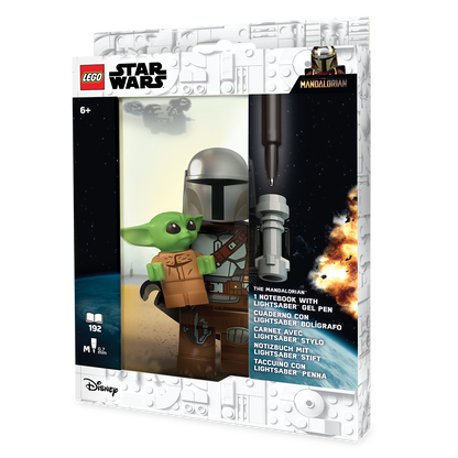 LEGO® STAR WARS™ THE MANDALORIAN Notebook and LIGHTSABER™ Gel Pen