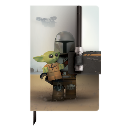 LEGO® STAR WARS™ THE MANDALORIAN Notebook and LIGHTSABER™ Gel Pen