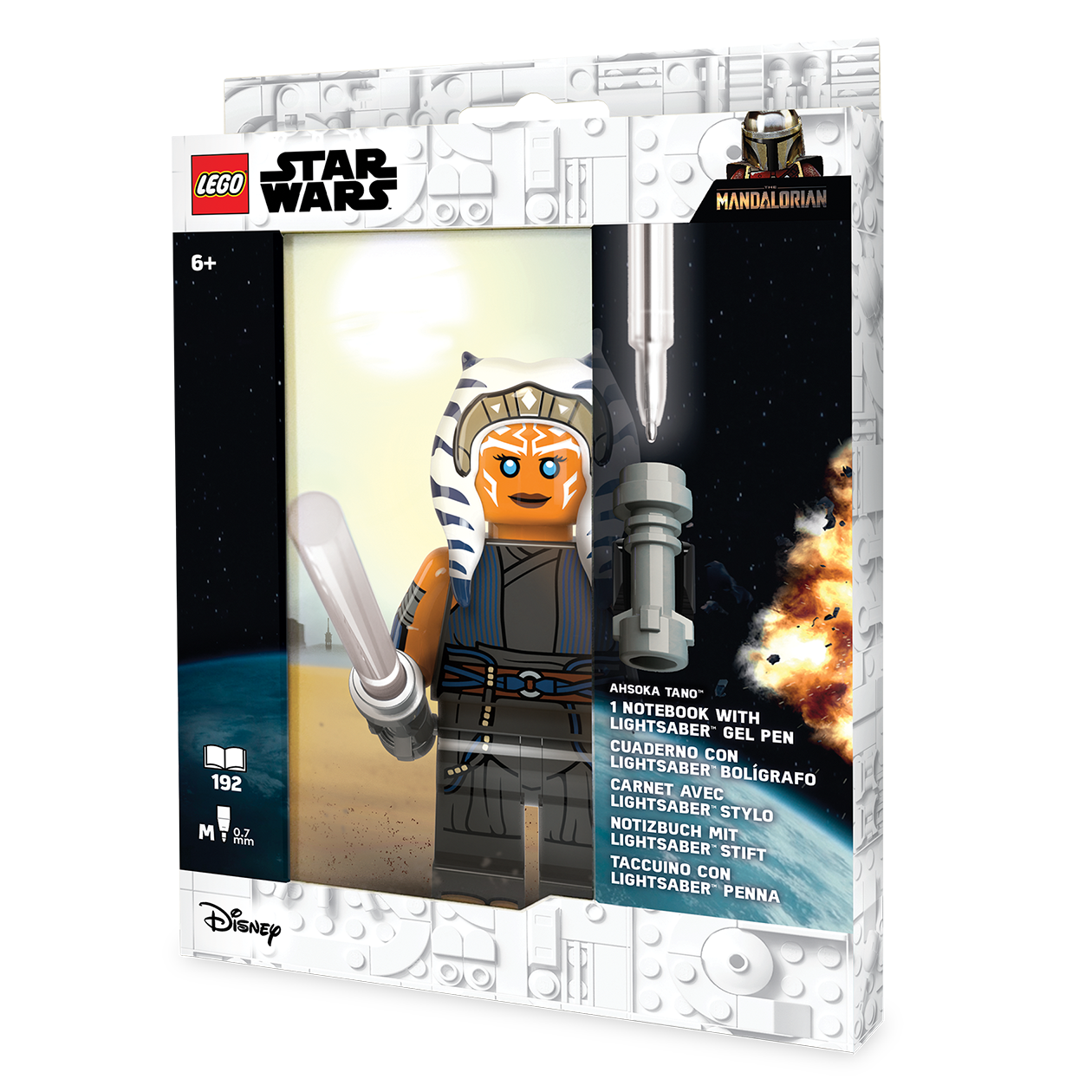 LEGO® STAR WARS™ THE MANDALORIAN Notebook and LIGHTSABER™ Gel Pen AHSOKA TANO™